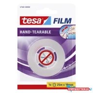 Ragasztószalag TESA 57520 19mmx25m kézzel téphető átlátszó