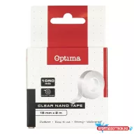 Ragasztószalag kétoldalas OPTIMA 18 mm x 2 m NANO