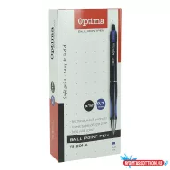 Golyóstoll OPTIMA nyomógombos TB 204 kék