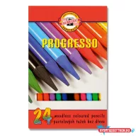 Színes ceruza KOH-I-NOOR 8758 Progresso hengeres 24 darabos készlet