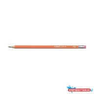 Grafitceruza STABILO Pencil 160 HB hatszögletű radíros narancssárga