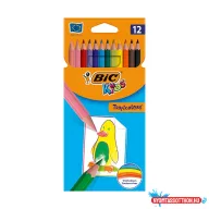 Színes ceruza BIC Kids Tropicolors hatszögletű 12 darabos készlet