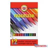 Színes ceruza KOH-I-NOOR 8756 Progresso hengeres 12 darabos készlet