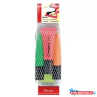 Szövegkiemelő készlet STABILO neon 4 darabos