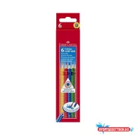 Színes ceruza FABER-CASTELL Grip háromszögletű 6 darabos készlet