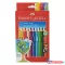 Színes ceruza FABER-CASTELL Jumbo Grip háromszögletű 12 darabos készlet