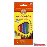 Színes ceruza KOH-I-NOOR 3132 Tricolor háromszögletű 12 darabos készlet