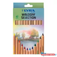 Színes ceruza LYRA Super Ferby Waldorf háromszögletű vastag 12 darabos készlet
