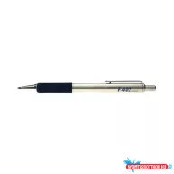 Golyóstoll ZEBRA F-402 nyomógombos 0,7 mm kék