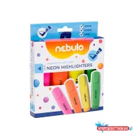 Szövegkiemelő NEBULO neon 4 szín készlet