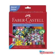 Színes ceruza FABER-CASTELL hatszögletű 60 darabos készlet