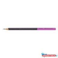 Grafitceruza FABER-CASTELL Grip 2001 HB kéttónusú fekete/pink