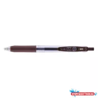 Zseléstoll ZEBRA Sarasa nyomógombos 0,5 mm barna