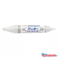 Lakkmarker kétvégű ZEBRA Mckie olajbázisú vastag 2-8 mm fehér