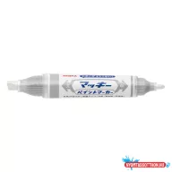 Lakkmarker kétvégű ZEBRA Mckie olajbázisú vastag 2-8 mm ezüst