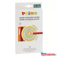Színes ceruza PRIMO jumbo háromszögletű 12 darabos készlet