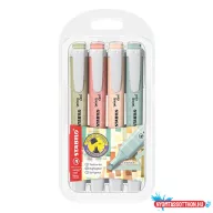 Szövegkiemelő készlet STABILO Swing Cool Naturecolors 4 darabos