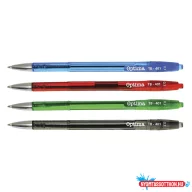 Golyóstoll OPTIMA nyomógombos TB 401 0,7 mm kék