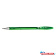 Golyóstoll OPTIMA nyomógombos TB 401 0,7 mm zöld