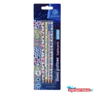 Grafitceruza ASTRA PEN Patterns háromszögletű HB 4 db/bliszter
