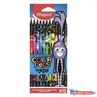 Színes ceruza MAPED Color Peps Monster háromszögletű 12 darabos készlet