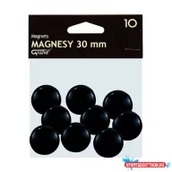 Táblamágnes GRAND 30 mm fekete 10 darabos