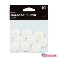 Táblamágnes GRAND 30 mm fehér 10 darabos