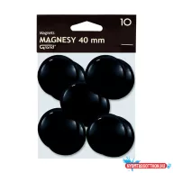 Táblamágnes GRAND 40 mm fekete 10 darabos