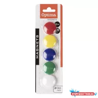 Táblamágnes OPTIMA 25mm 5 darabos vegyes színű