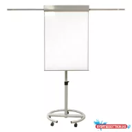 Flipchart tábla OPTIMA mágneses felület gurulós 70x100cm mobil állítható magasság
