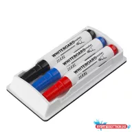 Táblatörlő ICO fehér+3db 11 XXL tábla marker