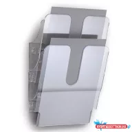   Prospektustartó DURABLE Flexiplus A/4 álló fali 2 részes átlátszó