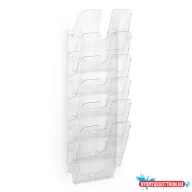   Prospektustartó DURABLE Flexiplus A/4 álló fali 6 részes átlátszó