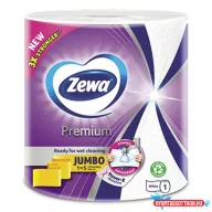 Kéztörlő tekercses háztartási ZEWA Premium Jumbo 230 lap 1 tekercses 3 rétegű