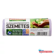Szemeteszsák MAZZINI 20L újrahasznosított 20 darabos