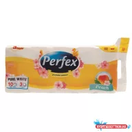 Toalettpapír PERFEX Soft & Light barack 3 rétegű 10 tekercses