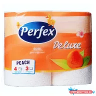 Toalettpapír PERFEX Deluxe barack 3 rétegű 4 tekercses