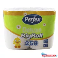 Toalettpapír PERFEX Deluxe kamilla 3 rétegű 4 tekercses