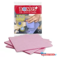 Törlőkendő univerzális BONUS + Uni 38x38 cm 3 darabos