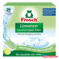 Mosogatógép tabletta FROSCH zöldcitrom 30 darabos