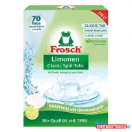 Mosogatógép tabletta FROSCH zöldcitrom-classic 70 darabos