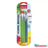Ecset készlet OPTIMA economy kerek (6,8) és lapos (6,10,14) 5 darabos