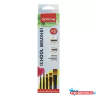 Ecset készlet OPTIMA prémium kerek (6,8) és lapos (6,10,14) 5 darabos