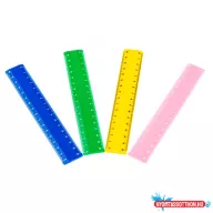 Vonalzó NEBULO színes 16 cm
