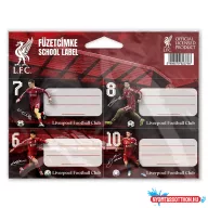Füzetcímke LIVERPOOL 12 darabos