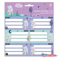 Füzetcímke ARS UNA 18 darabos Cute Animals-Unicorn