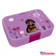 Uzsonnás doboz ARS UNA Cute Animals-Puppy osztott műanyag 216x153x52 mm