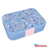 Uzsonnás doboz ARS UNA Pearl Blossom Blue osztott műanyag 216x153x52 mm