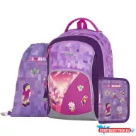 Iskolatáska szett OXY Go 3 részes Playworld Girl tolltartóval és tornazsákkal