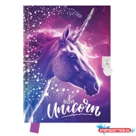 Emlékkönyv JUNIOR Unicorn szív alakú lakattal